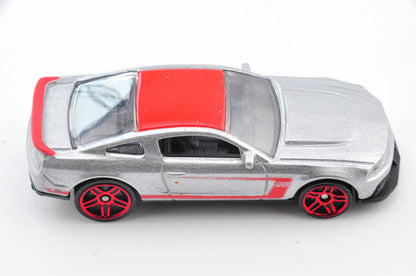 '12 Ford Mustang Boss Laguna Seca, Hot Wheels 2011, Die cast, Srebrny, 1:64 – zdjęcie 6