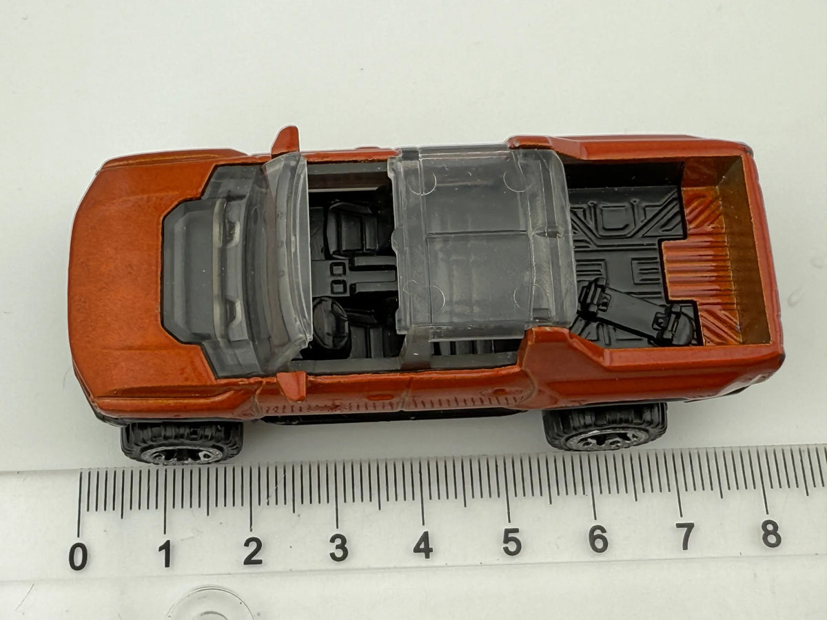 GMC HUMMER EV, Hot Wheels 2021, Die cast HCT03, Pomarańczowy 1:64, Resoraki – zdjęcie 6