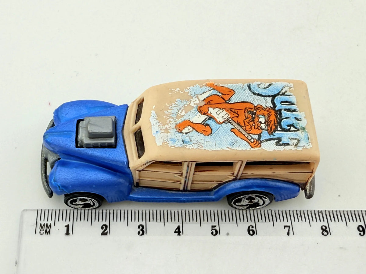 Wagon Hot Wheels Niebieska 1:64 – zdjęcie 6