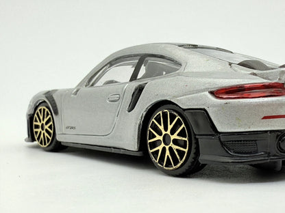 Porsche 911 Gt2 Rs Bburago Srebrny 1:43 – zdjęcie 6