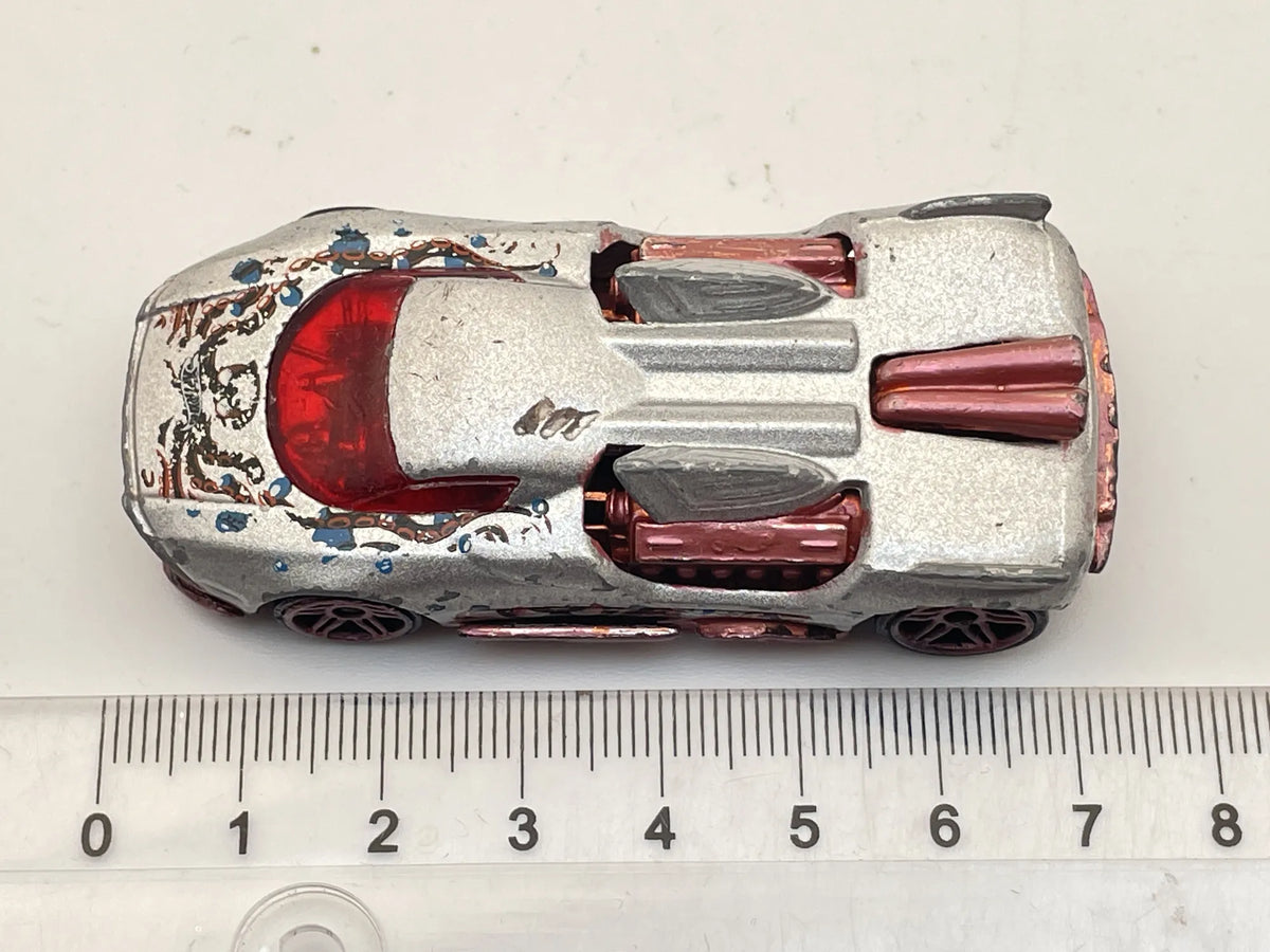 MAELSTROM, Hot Wheels 2000, Die cast, Srebrny, 1:64, Resoraki – zdjęcie 6