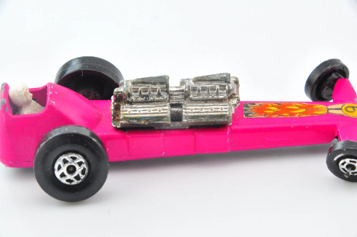 Slingshot Dragster, Matchbox 1974, Made in England, Die cast, Różowy, 1:64 – zdjęcie 6