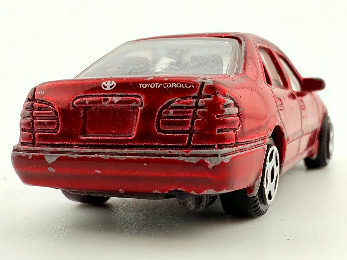 TOYOTA COROLLA, Resoraki, Die cast 79042, Czerwony, 1:64 – zdjęcie 6