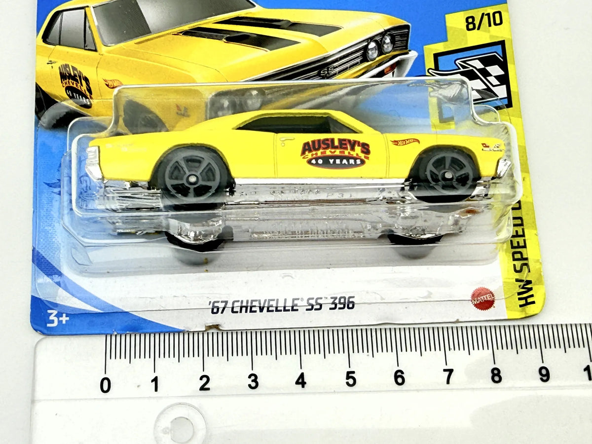 '67 CHEVELLE SS 396, Hot Wheels 2021, Die cast GTC34M521, Żółty, 1:64 – zdjęcie 6