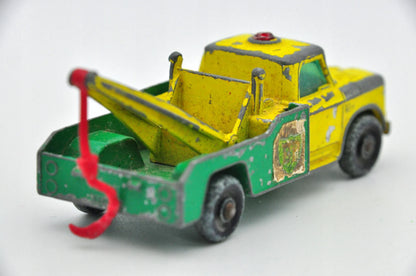 DODGE WRECK TRUCK, Matchbox, Made in England, Die cast 13, Żółty, 1:87 – zdjęcie 6