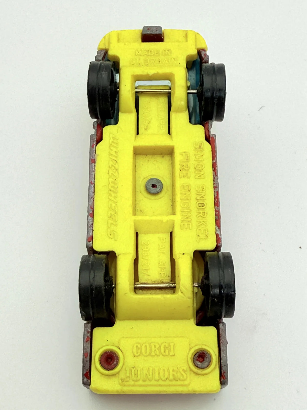 Simon Snorkel Fire Engine Corgi Czerwony 1:64 Made in Wielka Brytania – zdjęcie 6