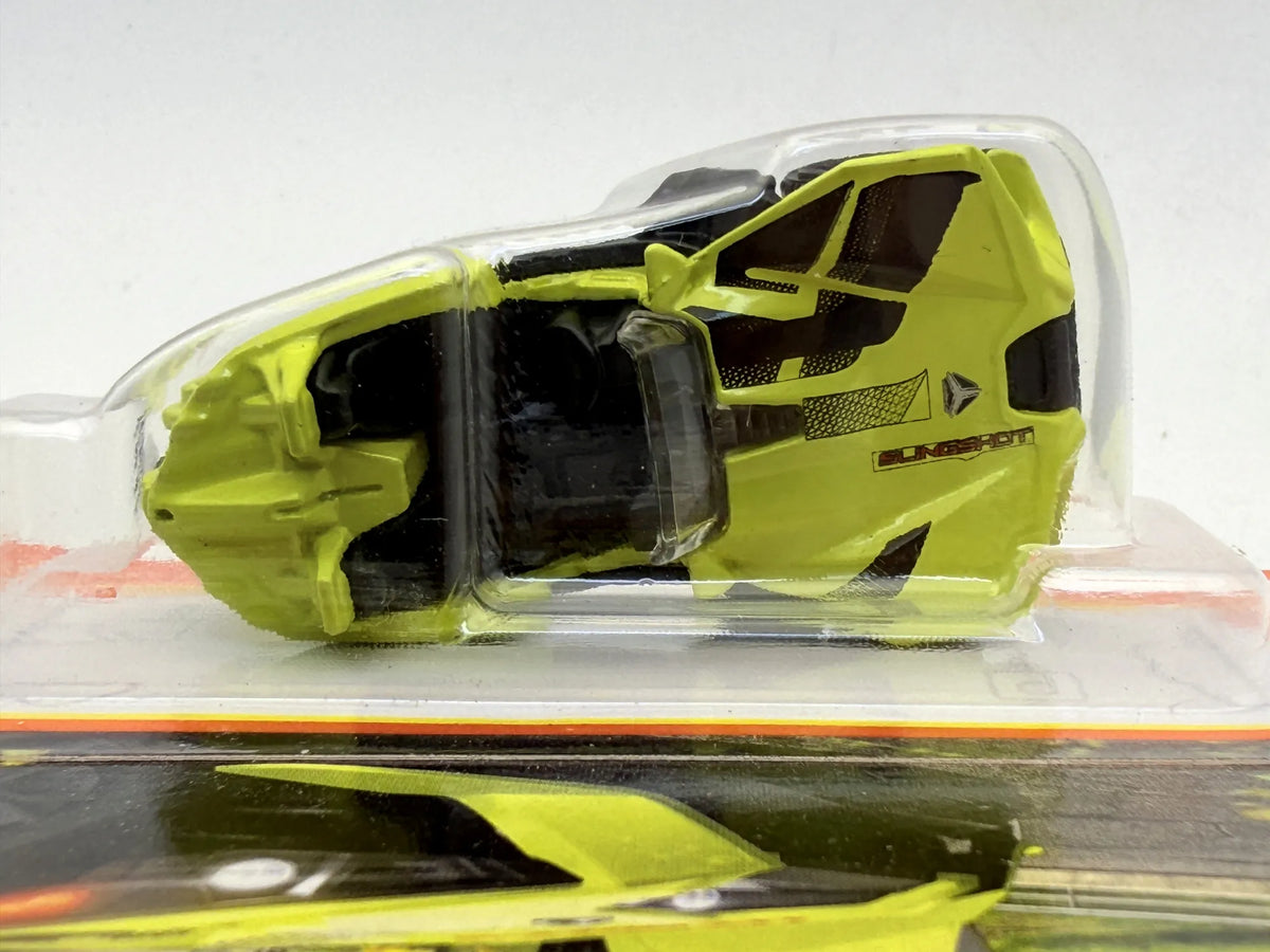 Polaris Slingshot Superfast Matchbox 2021 Żółty 1:64 – zdjęcie 6