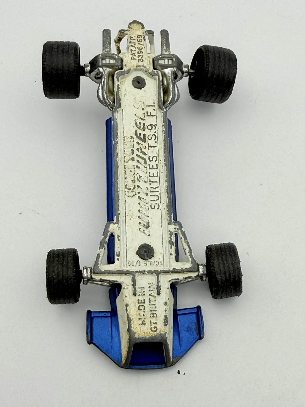 SURTEES T.S.9 F1, Corgi, Made in Gt. Britain, Die cast 154, Niebieski, 1:36 – zdjęcie 6