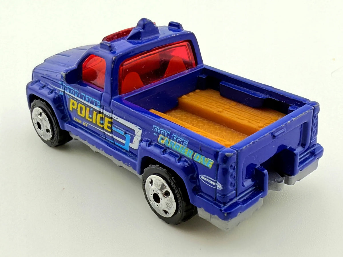 TROOP CARRIER POLICE, Matchbox 2000, Die cast, Niebieski, 1:64, Resoraki – zdjęcie 6