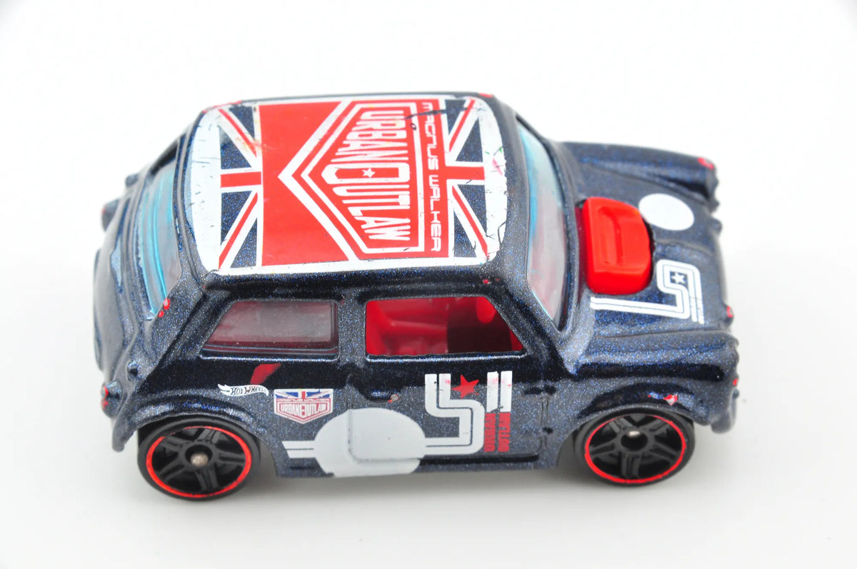 Morris Mini Hot Wheels 2014 Ciemnoniebieski 1:64 – zdjęcie 6