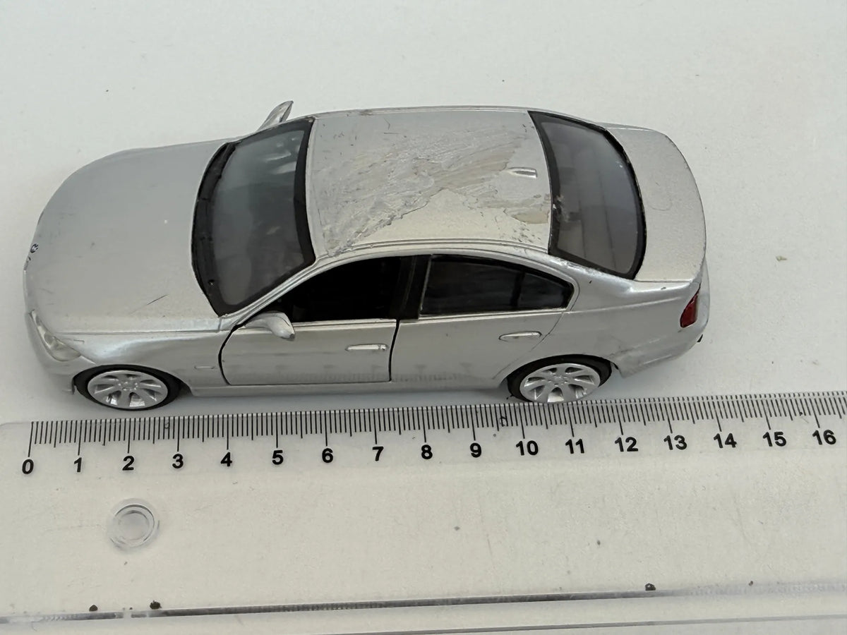 BMW 3SERIES, Unbranded, Die cast, Srebrny, 1:37, Resoraki – zdjęcie 6