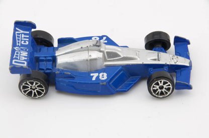 Formuła Wyścigowa Motor Max Niebiesko-Srebrna 1:64 – zdjęcie 6
