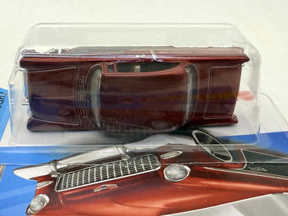 '55 CHEVY BEL AIR Mainline Hot Wheels 2022 Czerwony 1:64 – zdjęcie 6
