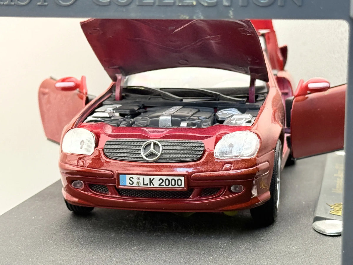 MERCEDES-BENZ SLK 230 Roadster Maisto 1996 Czerwony 1:18 Special Edition – zdjęcie 6