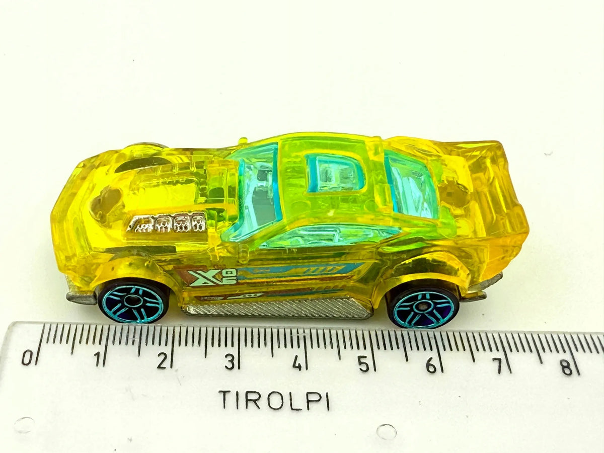 X-STEAM, Hot Wheels 2016, Resoraki Die cast DTY12, Żółty Przeźroczysty 1:64 – zdjęcie 6