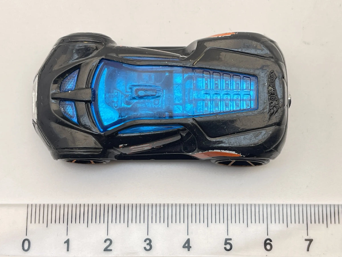 ULTRA RAGE, Hot Wheels 2007, Resoraki, Die cast E12, Czarny, 1:64 – zdjęcie 6