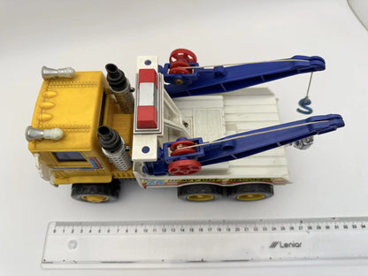 WÓZ HOLOWNICZY / CIĘŻARÓWKA VINTAGE FOUNDATION 1980-1990 Żółty 1:20 – zdjęcie 6