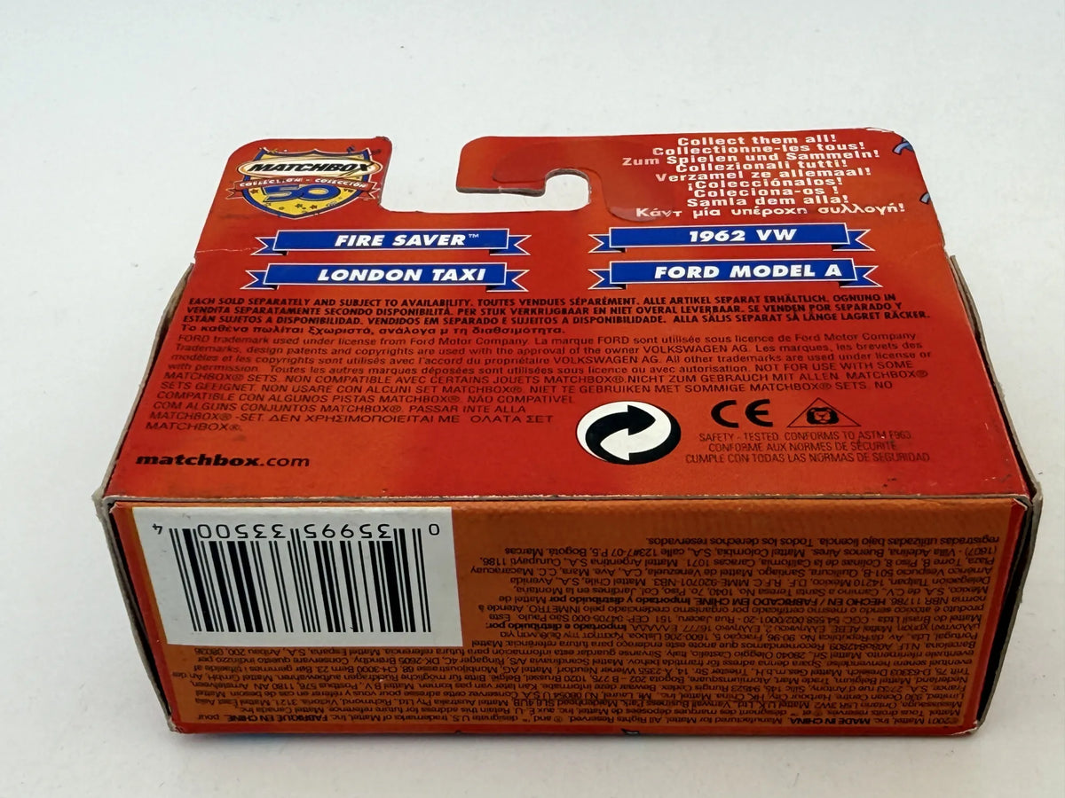 FIRE SAVER 50th Anniversary Straż pożarna Matchbox 2002 Biały 1:64 – zdjęcie 6
