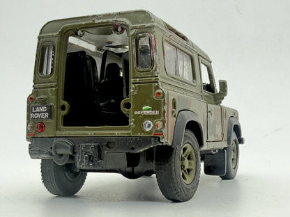 LAND ROVER DEFENDER WOJSKOWY, Welly, Die cast 42392, Zielony 1:36, Resoraki – zdjęcie 6