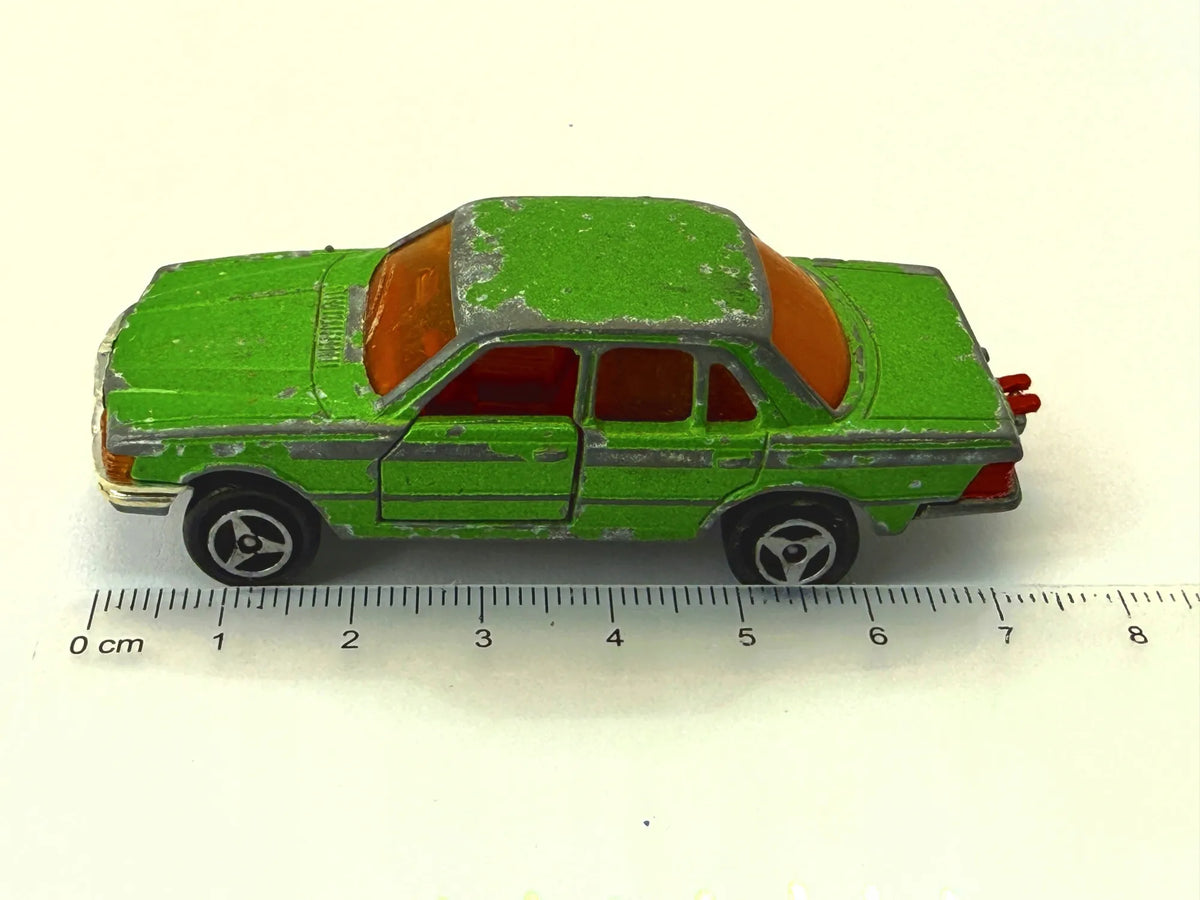 MERCEDES 450 SE, Majorette, Made in France, Die cast No. 209, Zielony, 1:60 – zdjęcie 6