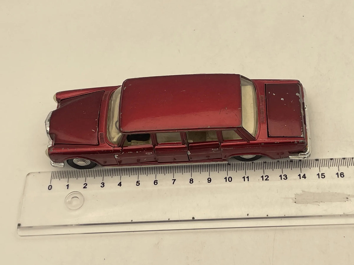 Mercedes-Benz 600 Dinky Toys '70 Bordowy 1:36 Made in England – zdjęcie 6