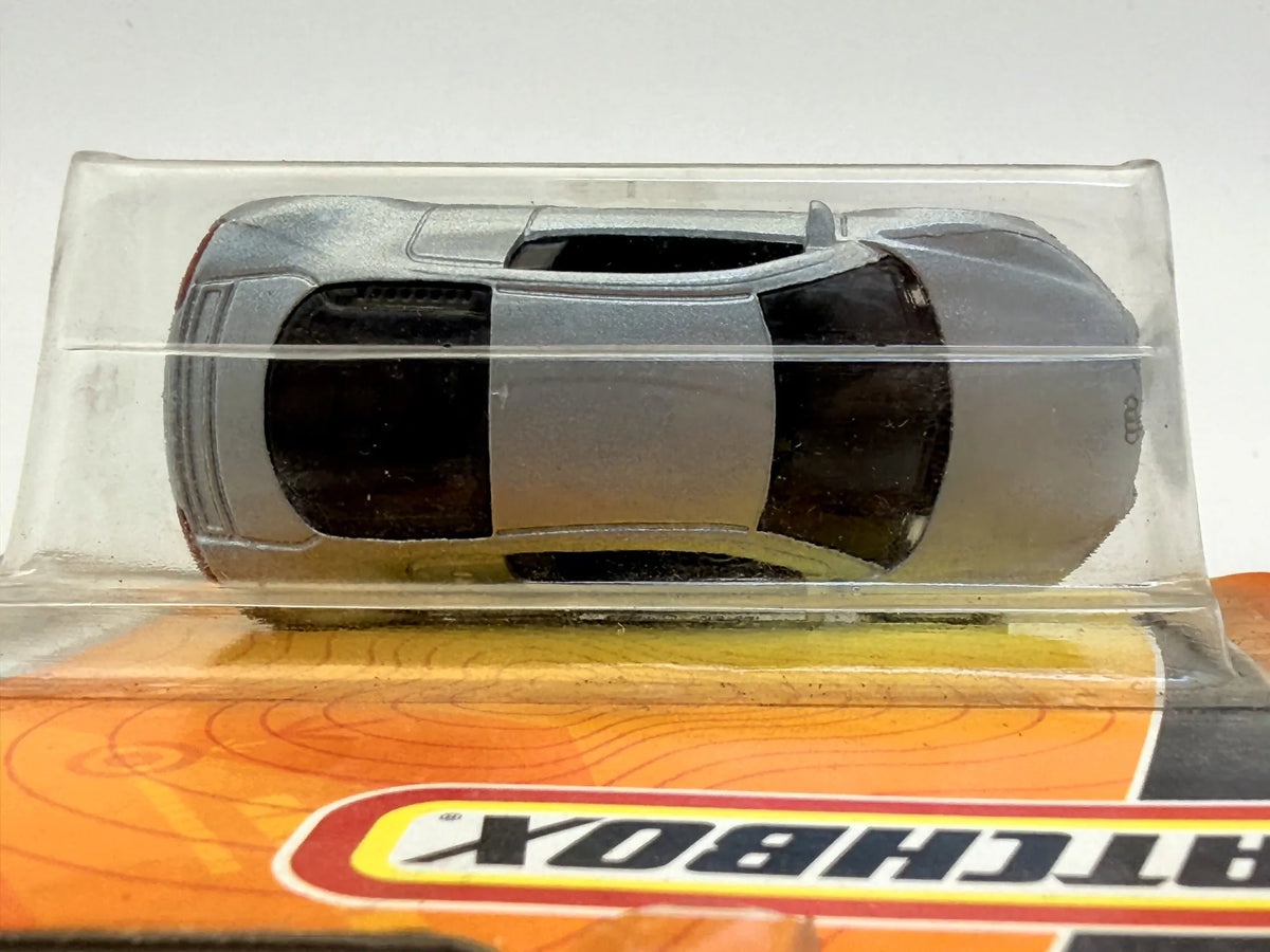 AUDI R8 Mbx Metal Matchbox 2007 Srebrny 1:64 – zdjęcie 6