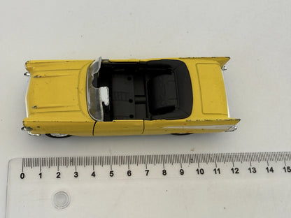 1957 CHEVROLET BEL AIR CONVERTIBLE, Welly, NO.42357, Żółty, 1:40, Resoraki – zdjęcie 6