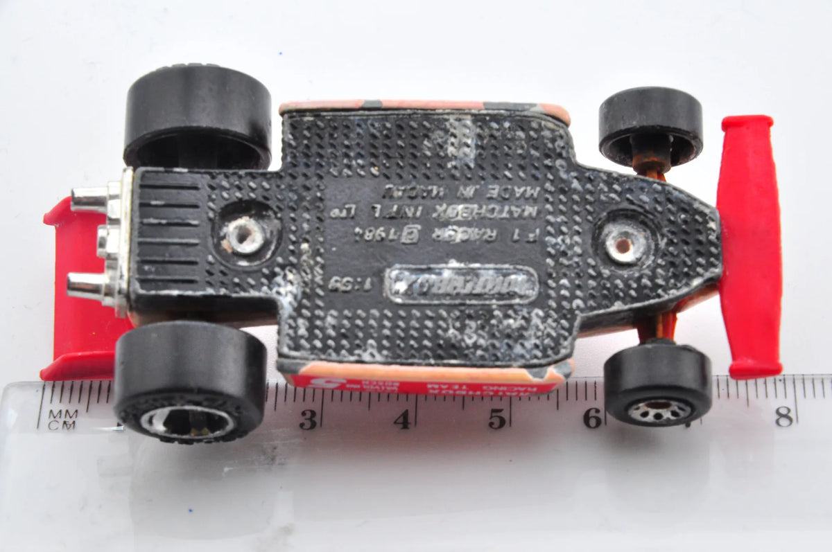 F1 Racer, Matchbox 1984, Vintage Model Die cast, Resoraki, Różowy, 1:59 – zdjęcie 7