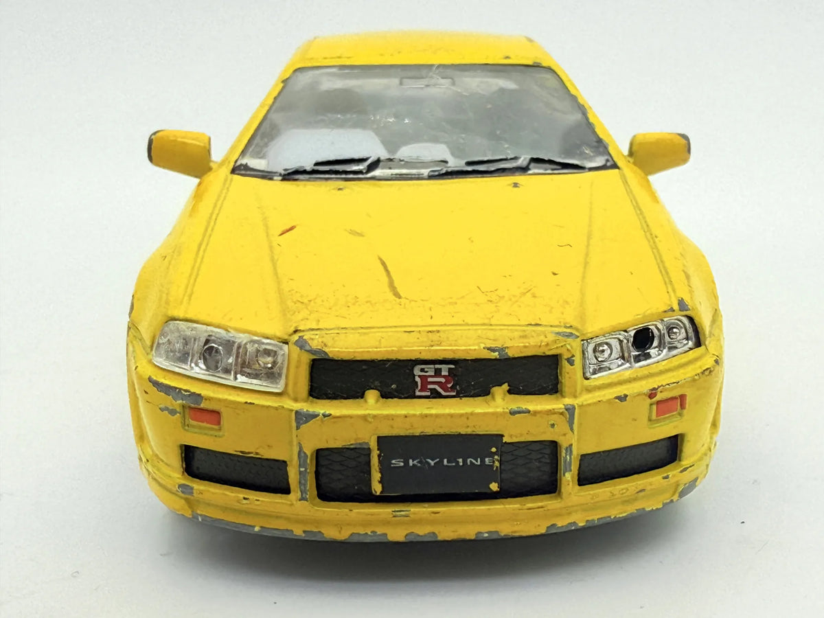 Nissan Skyline Gtr Kinsmart Żółty 1:36 – zdjęcie 7