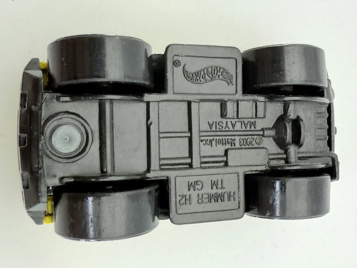 Hummer H2 Tooned, Hot Wheels 2003, Die cast, 1:64 Hot Wheels Żółty 1:64 – zdjęcie 7