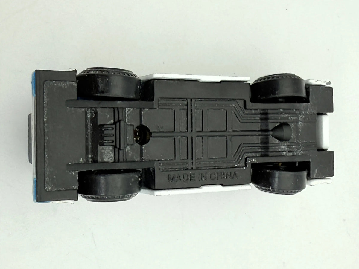 Wóz Drabinowy Police, Policja, Straż pożarna, Die cast Resoraki, Biały 1:64 – zdjęcie 7