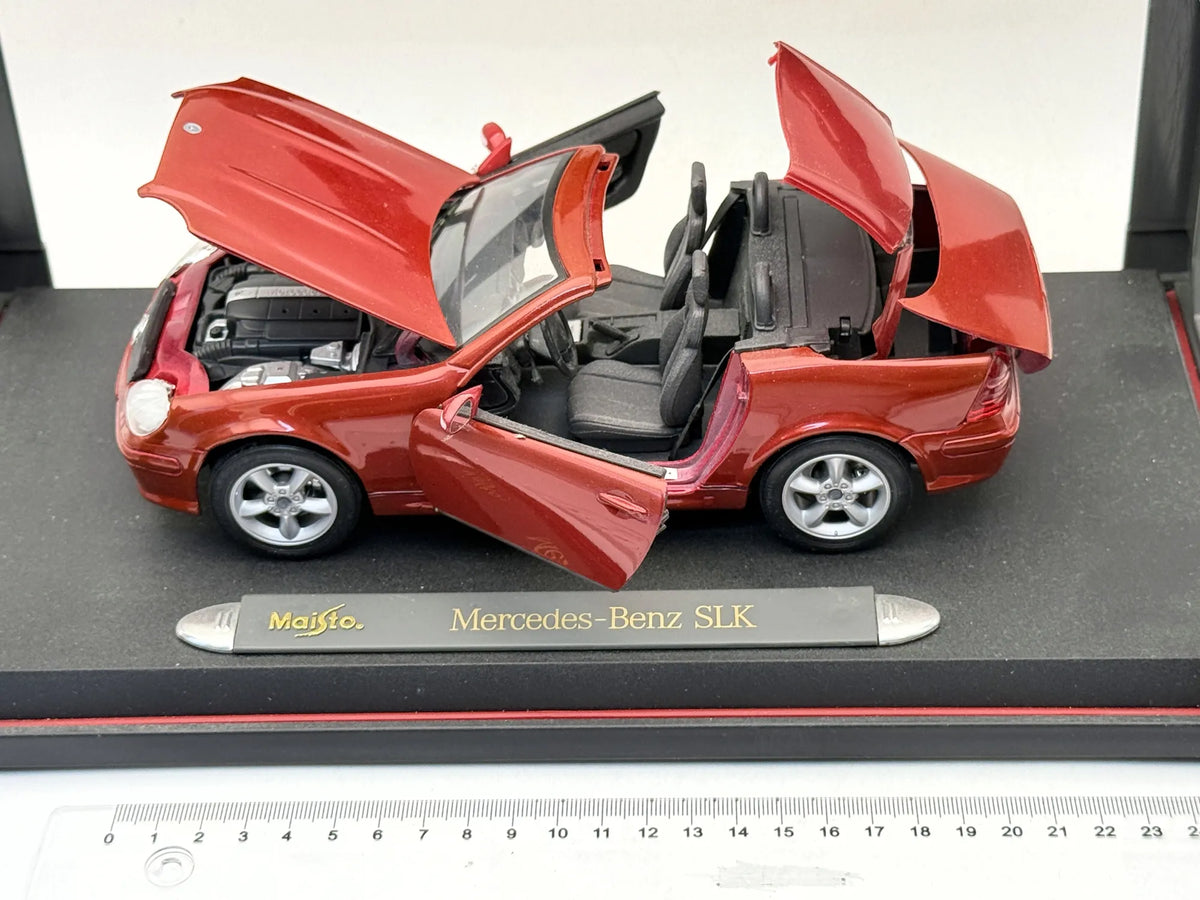 MERCEDES-BENZ SLK 230 Roadster Maisto 1996 Czerwony 1:18 Special Edition – zdjęcie 7