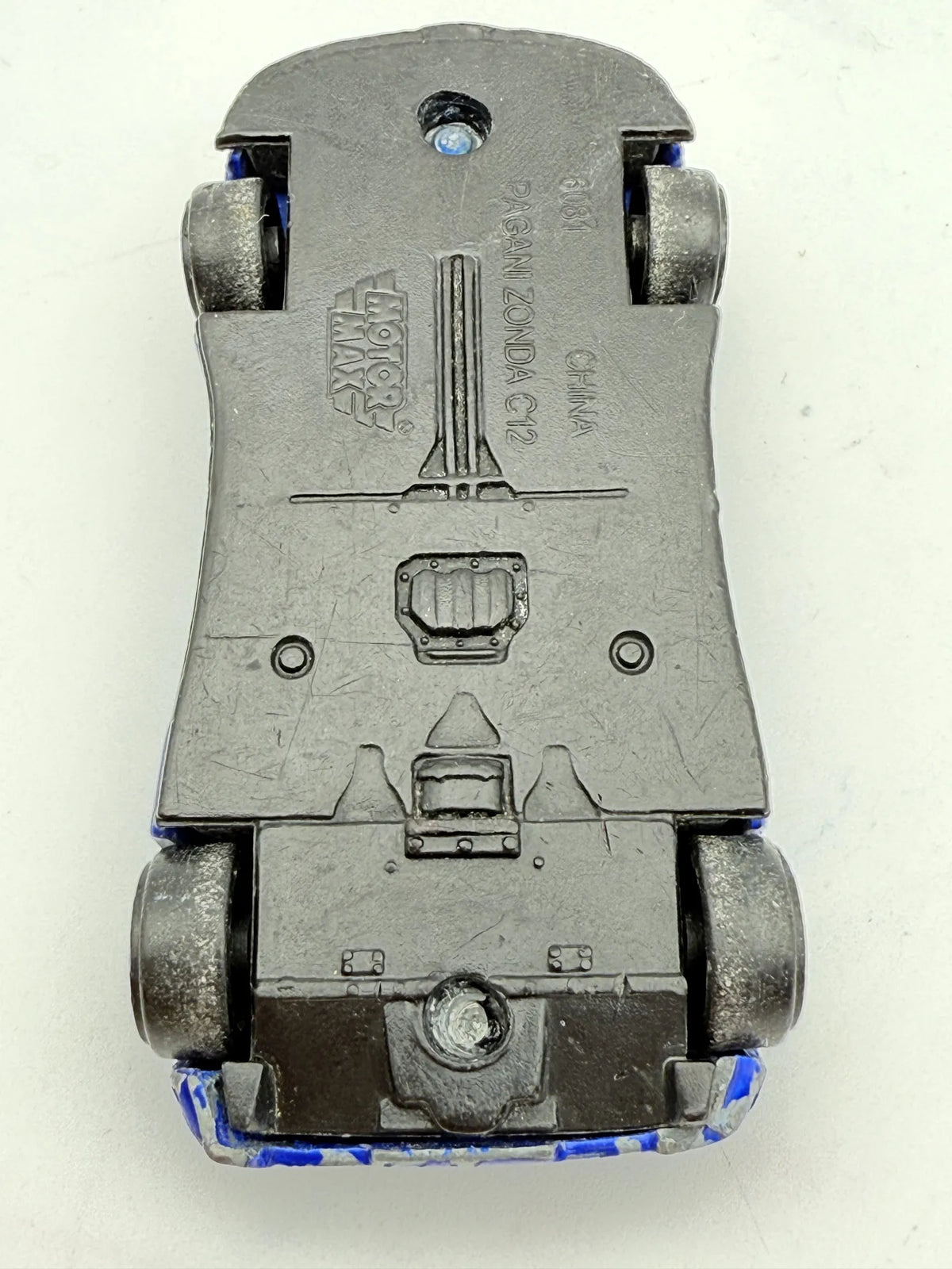 PAGANI ZONDA C12, MotorMax, Die cast 6081, Niebieski, 1:64, Resoraki – zdjęcie 7
