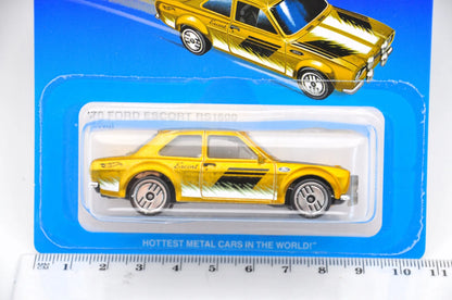'70 FORD ESCORT RS1600, Hot Wheels 2024, Die cast JBY60 HDG52, Złoty, 1:64 – zdjęcie 7