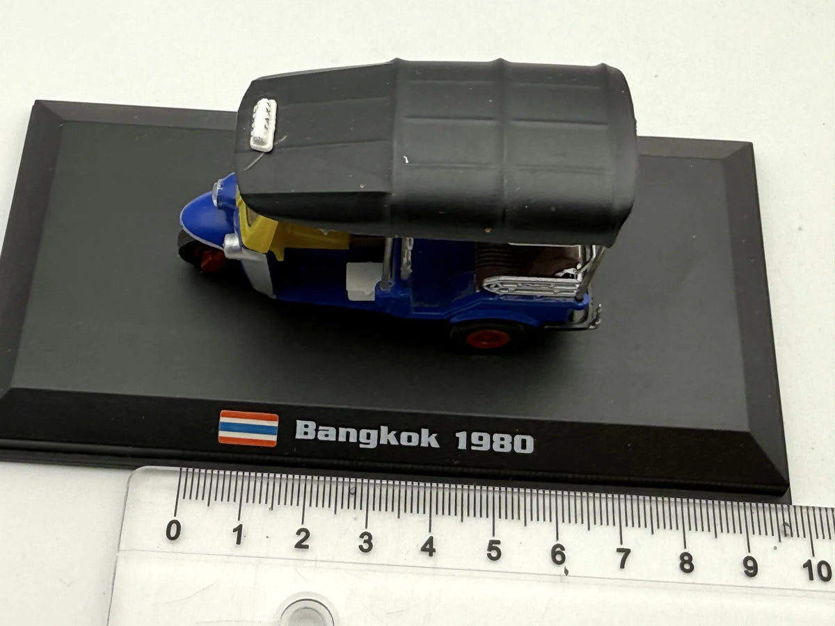 TUK TUK TAXI BANGKOK 1980, AmerCom, Die cast, Niebieski, 1:43, Resoraki – zdjęcie 7