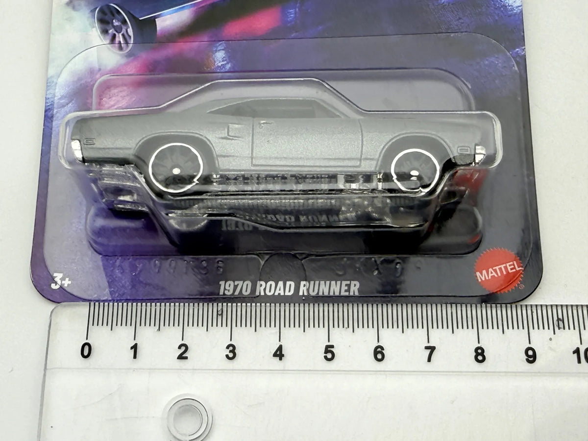 1970 ROAD RUNNER, Hot Wheels 2026, Die cast JKX08, Srebrny, 1:64, Resoraki – zdjęcie 7