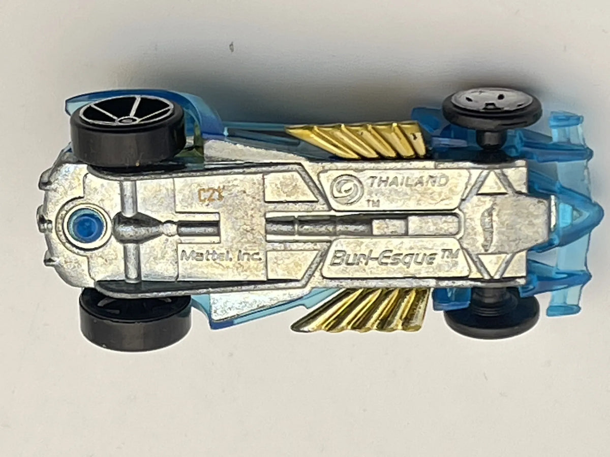 BURT-ESQUE, Hot Wheels 2010, Resoraki, Die cast C21, Przeźroczysty, 1:64 – zdjęcie 7