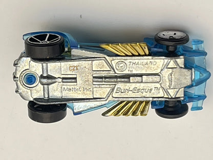 BURT-ESQUE, Hot Wheels 2010, Resoraki, Die cast C21, Przeźroczysty, 1:64 – zdjęcie 7