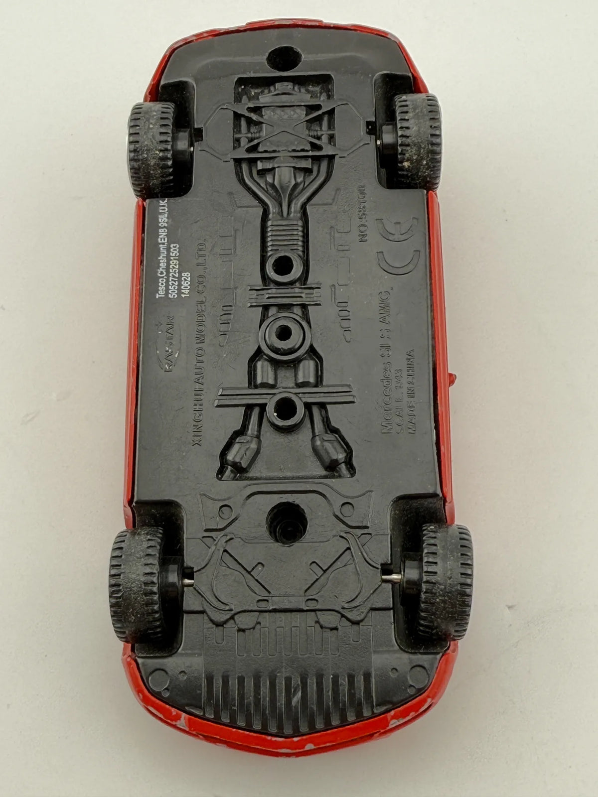 MERCEDES SLS AMG, Rastar, Die cast NO58TUL, Czerwony, 1:43, Resoraki – zdjęcie 7