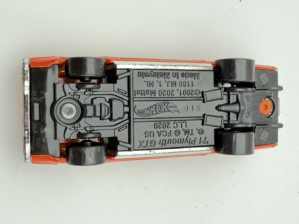'71 PLYMOUTH GTX, Hot Wheels, Die cast GR138, Pomarańczowy, 1:64, Resoraki – zdjęcie 7