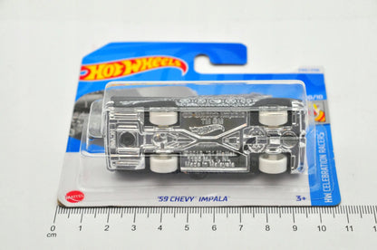 '59 CHEVY IMPALA Hot Wheels 2024 Czarny 1:64 TH Treasure Hunt – zdjęcie 7