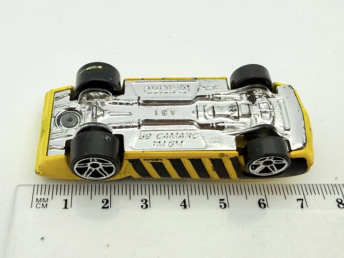 '69 Chevrolet Camaro Cabrio, Hot Wheels, Die cast, Resoraki, Żółty, 1:64 – zdjęcie 7
