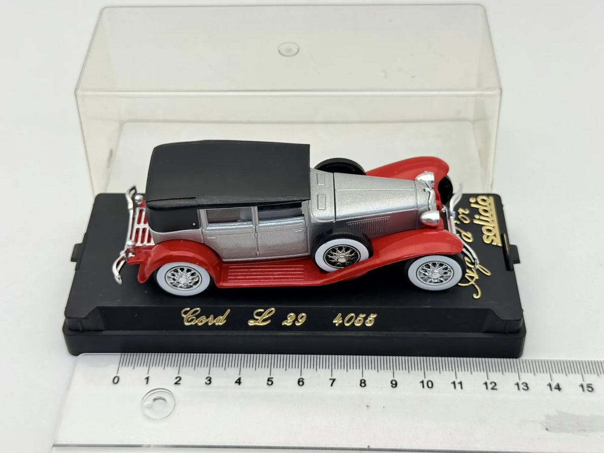 CORD L29 Z 1929 ROKU Age D'Or Solido '70 Srebrny 1:43 Made in France – zdjęcie 7