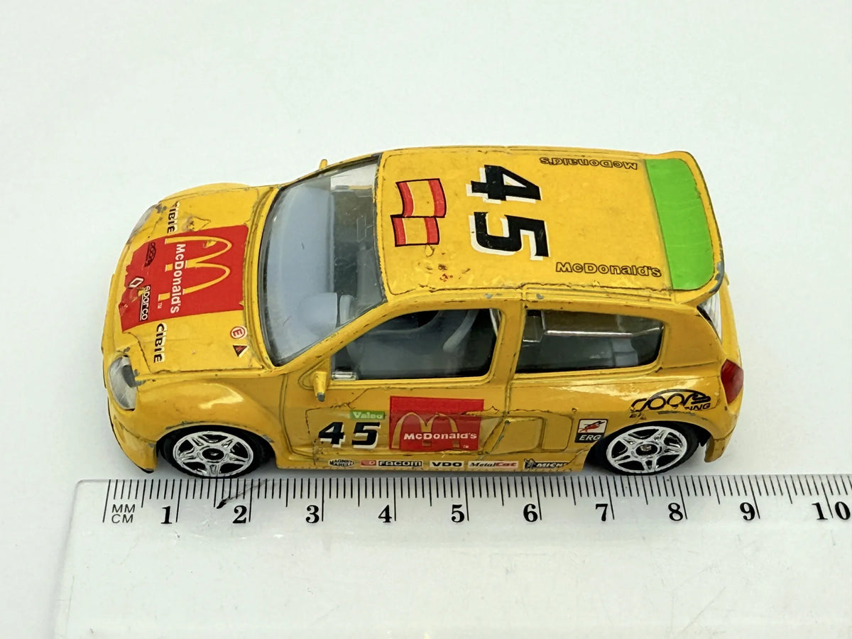 Renault Clio Trophy Bburago Żółty 1:43 Made in Włochy – zdjęcie 7