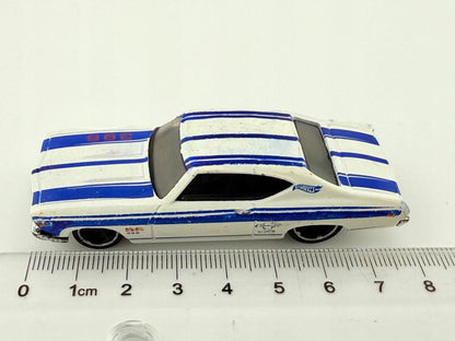'69 CHEVELLE SS 396 TM GM, Hot Wheels 2007, Resoraki, Die cast, Biały, 1:64 – zdjęcie 7