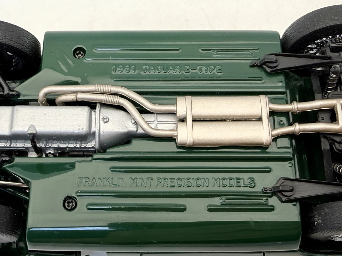 1961 Jaguar E-Type Franklin Mint Precision Models 1961 Zielony 1:24 – zdjęcie 7