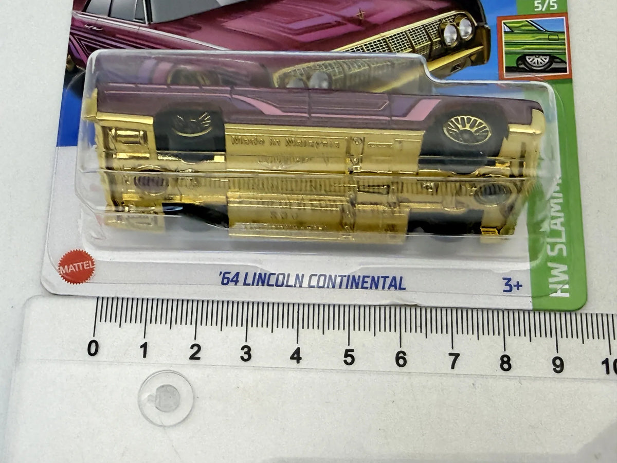 '64 LINCOLN CONTINENTAL HW Slammed Hot Wheels 2023 Fioletowy 1:64 – zdjęcie 7