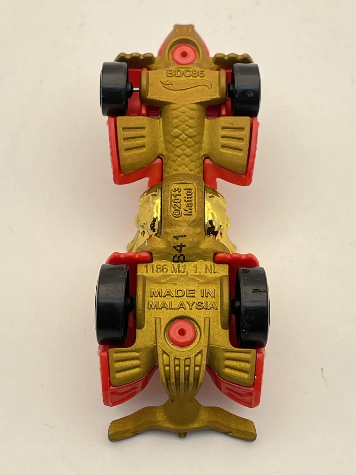 Knight Draggin', Hot Wheels 2013, Die cast BDC86, Czerwony, 1:64, Resoraki – zdjęcie 7