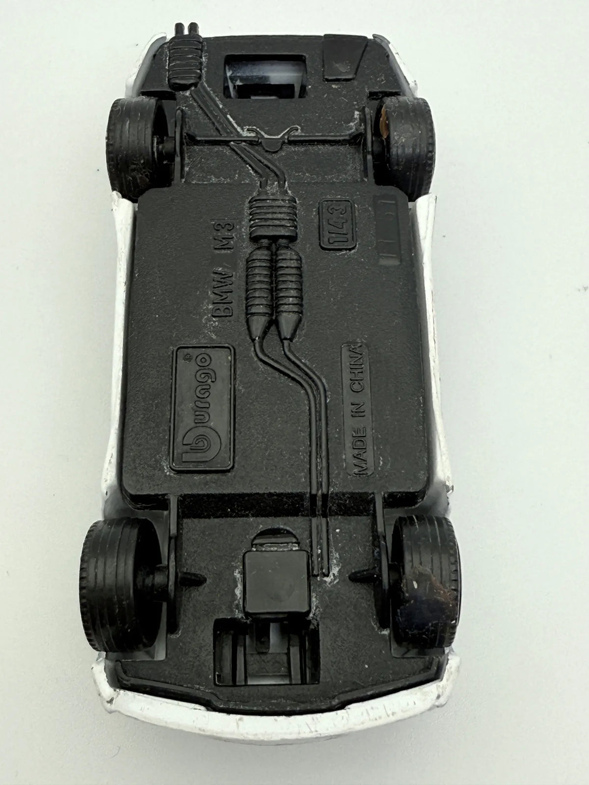 BMW M3, Bburago, Resoraki, die cast, 1:43, BIAŁY – zdjęcie 7