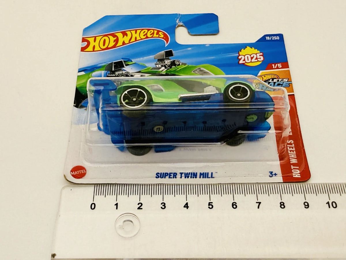 Super Twin Mill Hot Wheels 2025 Let's Race 1:64 Blister Zielony – zdjęcie 7